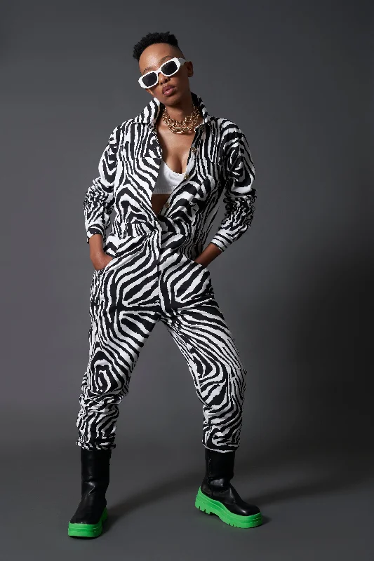 Moose Zebra Jumpsuit