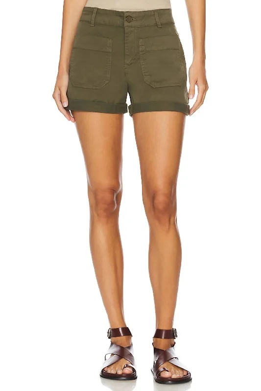 Marine Shorts In Burnt Olive