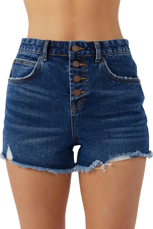 Samira Shorts In Dark Indigo