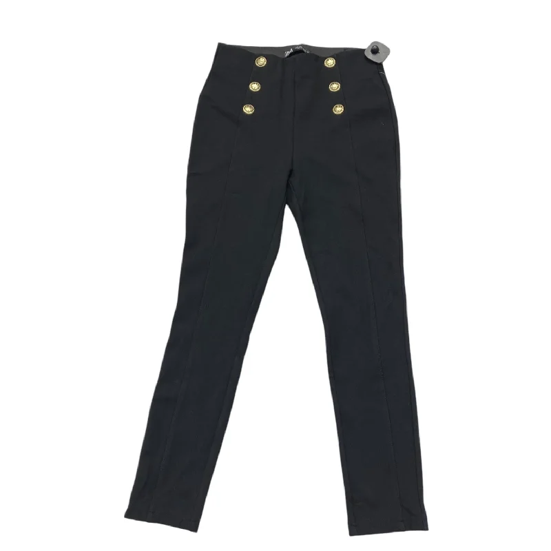 Pants Other By Zara In Black & Gold, Size: M