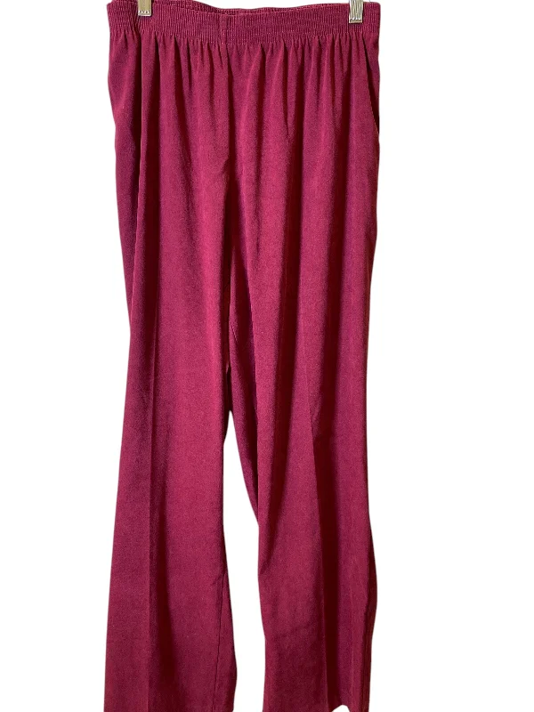 Pants Wide Leg By Allison Daley In Purple, Size: 22