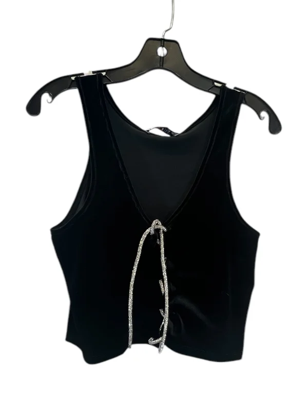 Top Sleeveless By Love J In Black, Size: Xl