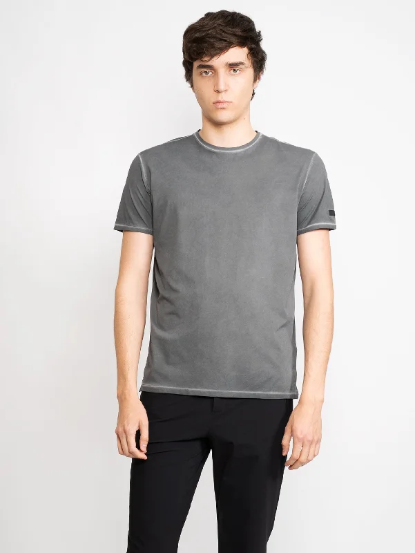 T-shirt Effetto Wash Grigio