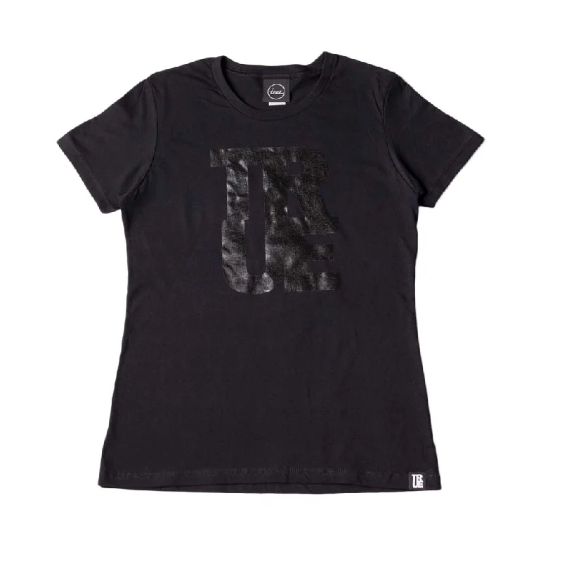 True Womens Logo T-Shirt Black/Black