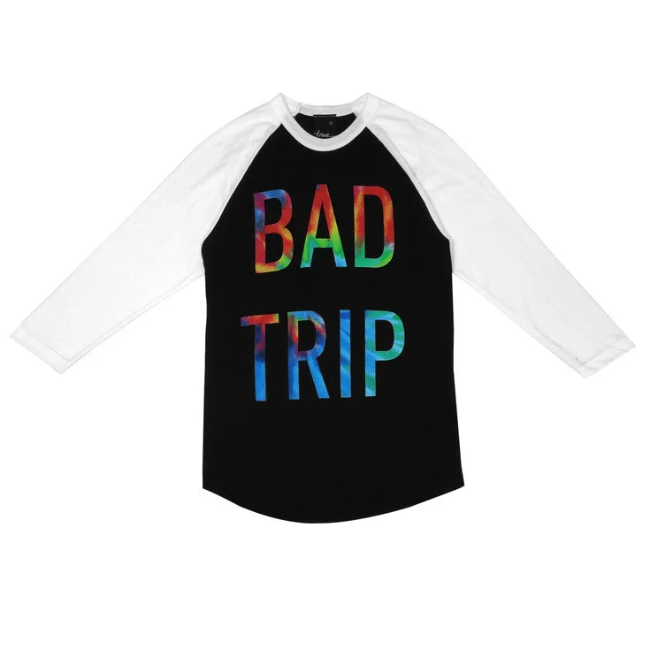 Womens True Bad Trip Raglan T-Shirt Black