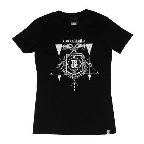 Womens True Cutting Corners T-Shirt Black